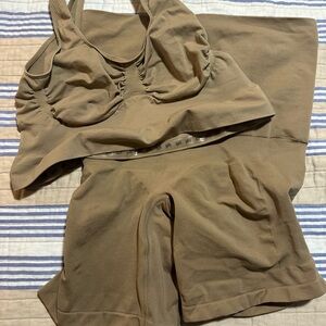 YITTY Tan Pajama Set Intimates Sleepwear